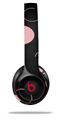 WraptorSkinz Skin Decal Wrap compatible with Beats Solo 2 and Solo 3 Wireless Headphones Lots of Dots Pink on Black Skin Only (HEADPHONES NOT INCLUDED)