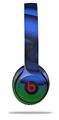 WraptorSkinz Skin Decal Wrap compatible with Beats Solo 2 and Solo 3 Wireless Headphones Alecias Swirl 01 Blue Skin Only (HEADPHONES NOT INCLUDED)