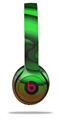 WraptorSkinz Skin Decal Wrap compatible with Beats Solo 2 and Solo 3 Wireless Headphones Alecias Swirl 01 Green Skin Only (HEADPHONES NOT INCLUDED)