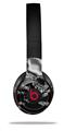 WraptorSkinz Skin Decal Wrap compatible with Beats Solo 2 and Solo 3 Wireless Headphones Chrome Skull on Black Skin Only (HEADPHONES NOT INCLUDED)