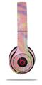 WraptorSkinz Skin Decal Wrap compatible with Beats Solo 2 and Solo 3 Wireless Headphones Neon Swoosh on Pink Skin Only (HEADPHONES NOT INCLUDED)