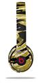 WraptorSkinz Skin Decal Wrap compatible with Beats Solo 2 and Solo 3 Wireless Headphones Alecias Swirl 02 Yellow Skin Only (HEADPHONES NOT INCLUDED)