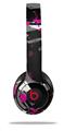 WraptorSkinz Skin Decal Wrap compatible with Beats Solo 2 and Solo 3 Wireless Headphones Abstract 02 Pink Skin Only (HEADPHONES NOT INCLUDED)