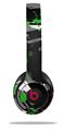 WraptorSkinz Skin Decal Wrap compatible with Beats Solo 2 and Solo 3 Wireless Headphones Abstract 02 Green Skin Only (HEADPHONES NOT INCLUDED)