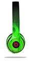WraptorSkinz Skin Decal Wrap compatible with Beats Solo 2 and Solo 3 Wireless Headphones Fire Green Skin Only (HEADPHONES NOT INCLUDED)