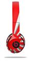 WraptorSkinz Skin Decal Wrap compatible with Beats Solo 2 and Solo 3 Wireless Headphones Rising Sun Japanese Flag Red Skin Only (HEADPHONES NOT INCLUDED)
