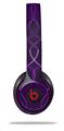 WraptorSkinz Skin Decal Wrap compatible with Beats Solo 2 and Solo 3 Wireless Headphones Abstract 01 Purple Skin Only (HEADPHONES NOT INCLUDED)
