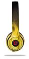 WraptorSkinz Skin Decal Wrap compatible with Beats Solo 2 and Solo 3 Wireless Headphones Fire Yellow Skin Only (HEADPHONES NOT INCLUDED)