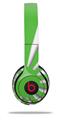 WraptorSkinz Skin Decal Wrap compatible with Beats Solo 2 and Solo 3 Wireless Headphones Rising Sun Japanese Flag Green Skin Only (HEADPHONES NOT INCLUDED)