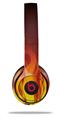 WraptorSkinz Skin Decal Wrap compatible with Beats Solo 2 and Solo 3 Wireless Headphones Fire on Black Skin Only (HEADPHONES NOT INCLUDED)