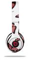WraptorSkinz Skin Decal Wrap compatible with Beats Solo 2 and Solo 3 Wireless Headphones Butterflies Pink Skin Only (HEADPHONES NOT INCLUDED)