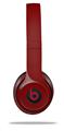 WraptorSkinz Skin Decal Wrap compatible with Beats Solo 2 and Solo 3 Wireless Headphones Solids Collection Red Dark Skin Only (HEADPHONES NOT INCLUDED)