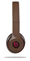 WraptorSkinz Skin Decal Wrap compatible with Beats Solo 2 and Solo 3 Wireless Headphones Solids Collection Chocolate Brown Skin Only (HEADPHONES NOT INCLUDED)