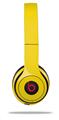 WraptorSkinz Skin Decal Wrap compatible with Beats Solo 2 and Solo 3 Wireless Headphones Solids Collection Yellow Skin Only (HEADPHONES NOT INCLUDED)