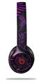 WraptorSkinz Skin Decal Wrap compatible with Beats Solo 2 and Solo 3 Wireless Headphones Twisted Garden Purple and Hot Pink Skin Only (HEADPHONES NOT INCLUDED)
