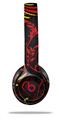 WraptorSkinz Skin Decal Wrap compatible with Beats Solo 2 and Solo 3 Wireless Headphones Twisted Garden Red and Yellow Skin Only (HEADPHONES NOT INCLUDED)