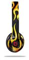 WraptorSkinz Skin Decal Wrap compatible with Beats Solo 2 and Solo 3 Wireless Headphones Metal Flames Skin Only (HEADPHONES NOT INCLUDED)