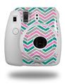 WraptorSkinz Skin Decal Wrap compatible with Fujifilm Mini 8 Camera Zig Zag Teal Pink and Gray (CAMERA NOT INCLUDED)
