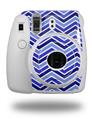 WraptorSkinz Skin Decal Wrap compatible with Fujifilm Mini 8 Camera Zig Zag Blues (CAMERA NOT INCLUDED)