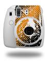 WraptorSkinz Skin Decal Wrap compatible with Fujifilm Mini 8 Camera Halftone Splatter White Orange (CAMERA NOT INCLUDED)