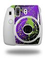 WraptorSkinz Skin Decal Wrap compatible with Fujifilm Mini 8 Camera Halftone Splatter Green Purple (CAMERA NOT INCLUDED)