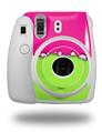 WraptorSkinz Skin Decal Wrap compatible with Fujifilm Mini 8 Camera Ripped Colors Hot Pink Neon Green (CAMERA NOT INCLUDED)