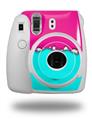 WraptorSkinz Skin Decal Wrap compatible with Fujifilm Mini 8 Camera Ripped Colors Hot Pink Neon Teal (CAMERA NOT INCLUDED)