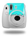 WraptorSkinz Skin Decal Wrap compatible with Fujifilm Mini 8 Camera Ripped Colors Neon Teal Gray (CAMERA NOT INCLUDED)