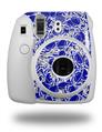 WraptorSkinz Skin Decal Wrap compatible with Fujifilm Mini 8 Camera Scattered Skulls Royal Blue (CAMERA NOT INCLUDED)