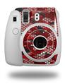 WraptorSkinz Skin Decal Wrap compatible with Fujifilm Mini 8 Camera HEX Mesh Camo 01 Red Bright (CAMERA NOT INCLUDED)