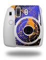 WraptorSkinz Skin Decal Wrap compatible with Fujifilm Mini 8 Camera Halftone Splatter Orange Blue (CAMERA NOT INCLUDED)