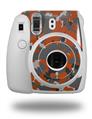 WraptorSkinz Skin Decal Wrap compatible with Fujifilm Mini 8 Camera WraptorCamo Old School Camouflage Camo Orange Burnt (CAMERA NOT INCLUDED)