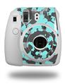 WraptorSkinz Skin Decal Wrap compatible with Fujifilm Mini 8 Camera WraptorCamo Old School Camouflage Camo Neon Teal (CAMERA NOT INCLUDED)