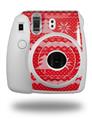 WraptorSkinz Skin Decal Wrap compatible with Fujifilm Mini 8 Camera Ugly Holiday Christmas Sweater - Christmas Trees Red 01 (CAMERA NOT INCLUDED)