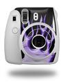 WraptorSkinz Skin Decal Wrap compatible with Fujifilm Mini 8 Camera Metal Flames Purple (CAMERA NOT INCLUDED)