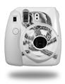 WraptorSkinz Skin Decal Wrap compatible with Fujifilm Mini 8 Camera Chrome Skull on White (CAMERA NOT INCLUDED)