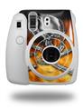 WraptorSkinz Skin Decal Wrap compatible with Fujifilm Mini 8 Camera Chrome Skull on Fire (CAMERA NOT INCLUDED)