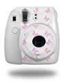 WraptorSkinz Skin Decal Wrap compatible with Fujifilm Mini 8 Camera Pastel Butterflies Pink on White (CAMERA NOT INCLUDED)