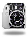 WraptorSkinz Skin Decal Wrap compatible with Fujifilm Mini 8 Camera Pastel Butterflies Purple on Black (CAMERA NOT INCLUDED)