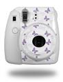 WraptorSkinz Skin Decal Wrap compatible with Fujifilm Mini 8 Camera Pastel Butterflies Purple on White (CAMERA NOT INCLUDED)