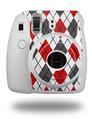WraptorSkinz Skin Decal Wrap compatible with Fujifilm Mini 8 Camera Argyle Red and Gray (CAMERA NOT INCLUDED)