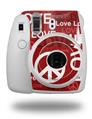 WraptorSkinz Skin Decal Wrap compatible with Fujifilm Mini 8 Camera Love and Peace Red (CAMERA NOT INCLUDED)