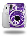 WraptorSkinz Skin Decal Wrap compatible with Fujifilm Mini 8 Camera Love and Peace Purple (CAMERA NOT INCLUDED)