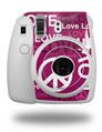 WraptorSkinz Skin Decal Wrap compatible with Fujifilm Mini 8 Camera Love and Peace Hot Pink (CAMERA NOT INCLUDED)