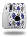 WraptorSkinz Skin Decal Wrap compatible with Fujifilm Mini 8 Camera Argyle Blue and Gray (CAMERA NOT INCLUDED)