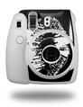 WraptorSkinz Skin Decal Wrap compatible with Fujifilm Mini 8 Camera Big Kiss White Lips on Black (CAMERA NOT INCLUDED)