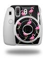 WraptorSkinz Skin Decal Wrap compatible with Fujifilm Mini 8 Camera Flamingos on Black (CAMERA NOT INCLUDED)