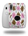 WraptorSkinz Skin Decal Wrap compatible with Fujifilm Mini 8 Camera Argyle Pink and Brown (CAMERA NOT INCLUDED)
