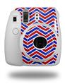 WraptorSkinz Skin Decal Wrap compatible with Fujifilm Mini 8 Camera Zig Zag Red White and Blue (CAMERA NOT INCLUDED)