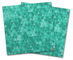 Vinyl Craft Cutter Designer 12x12 Sheets Triangle Mosaic Seafoam Green - 2 Pack